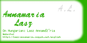 annamaria lasz business card